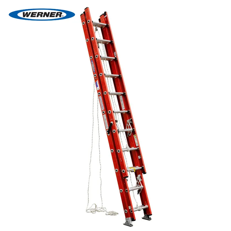 Fiberglass Three Section Extension Ladder D6200-3 Series