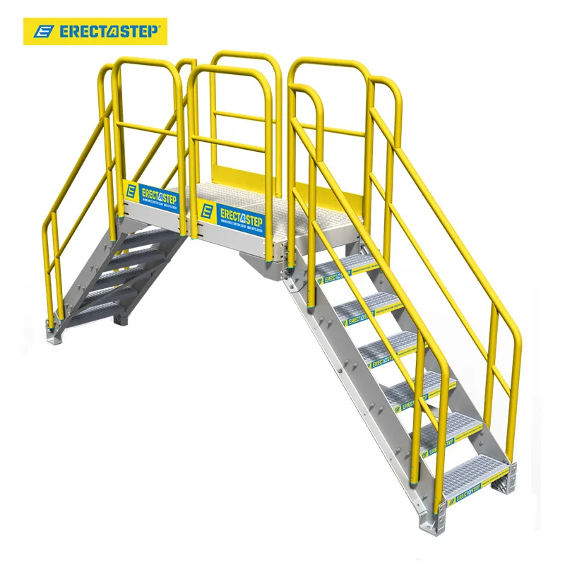 Industrial 6-Step Crossover Stairs